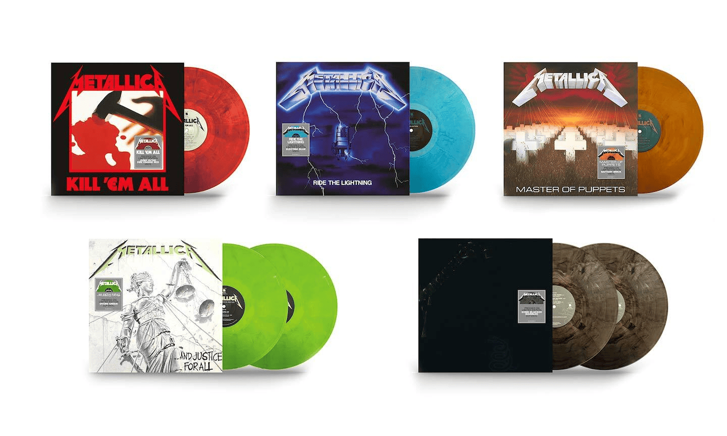 METALLICA -  First Five Studio Albums Coloured Vinyl Bundle - JWrayRecords