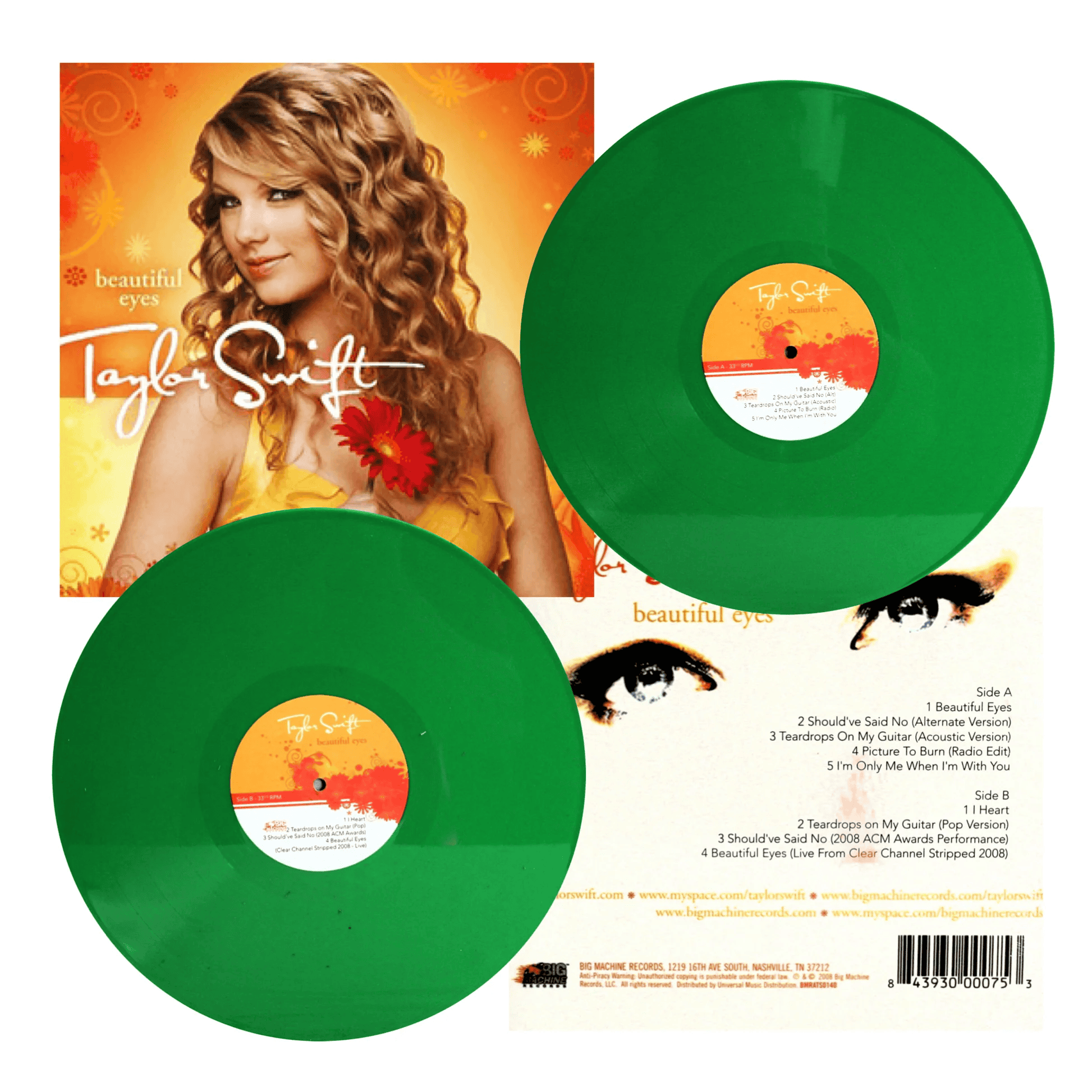 TAYLOR SWIFT - Beautiful Eyes Unofficial Vinyl - JWrayRecords