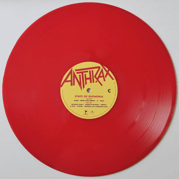 ANTHRAX - State Of Euphoria (NM/NM) Vinyl - JWrayRecords
