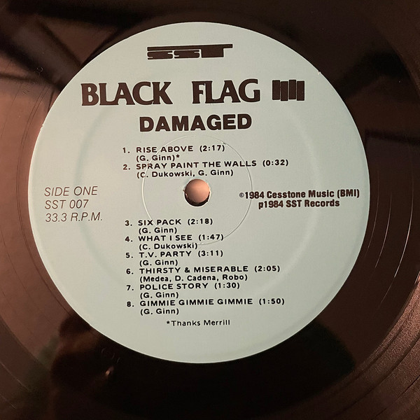 BLACK FLAG - Damaged (VG+/NM) Vinyl - JWrayRecords