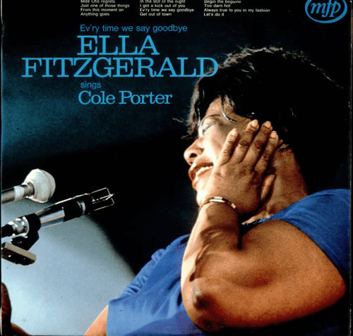 ELLA FITZGERALD -  Ev'ry Time We Say Goodbye, Ella Fitzgerald Sings Cole Porter (VG+/VG) Vinyl